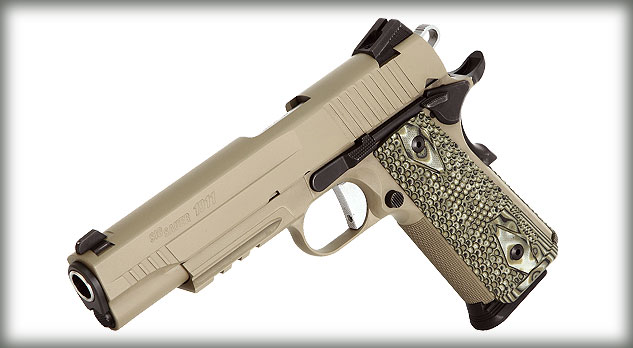 SIG 1911R SCRPN 45ACP 5" 8RD FDE NS - Click Image to Close