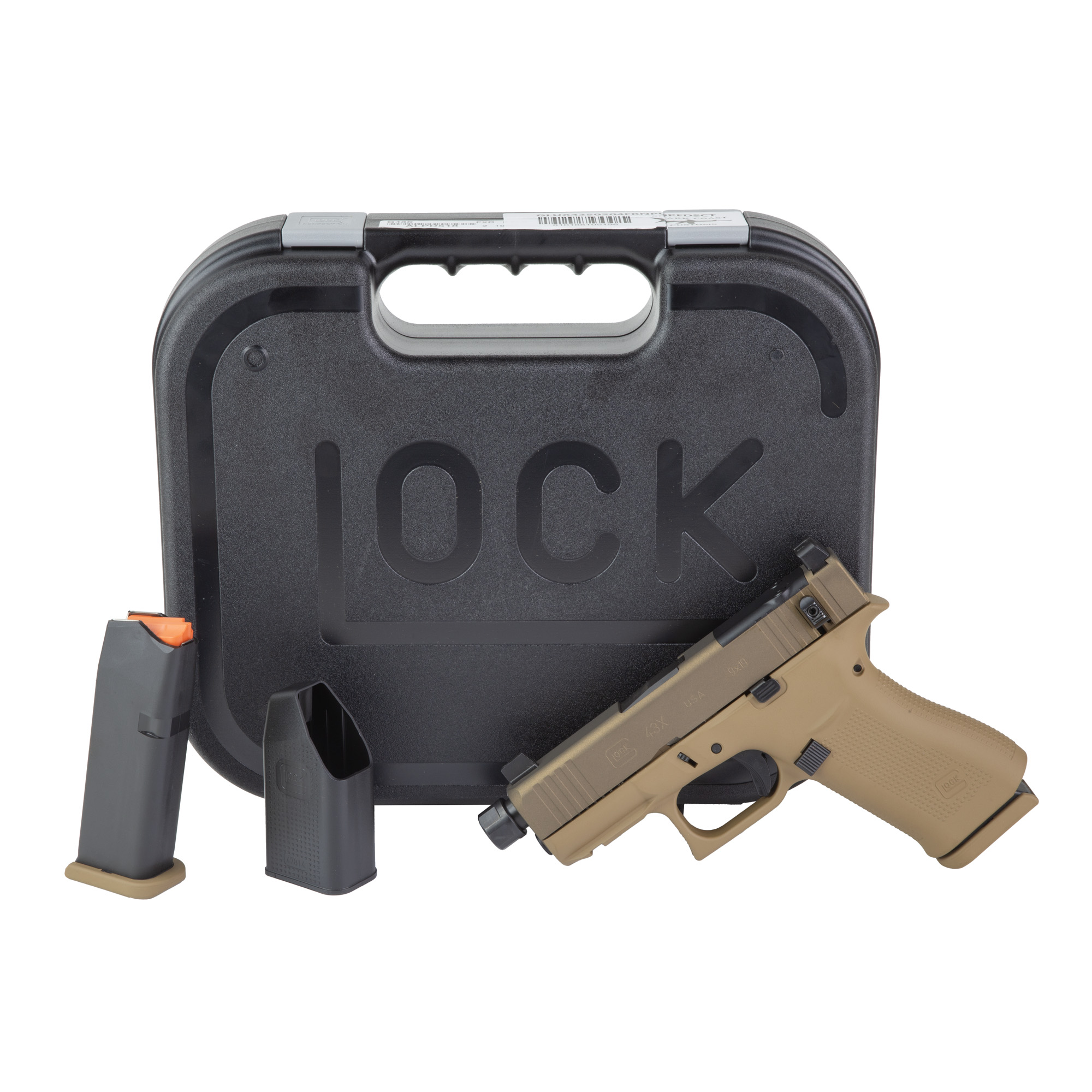 Glock Hush Puppy 43X FDE Threaded Barrel